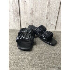 Piepiebuy Womens Sandals Size 9.5 Open Toe Flat Slide On Summer Office Beach